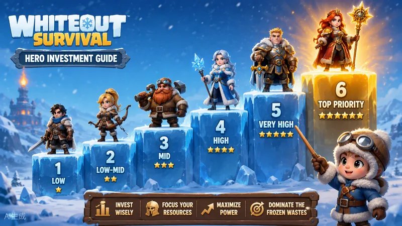 Whiteout Survival Hero Investment Guide: Best Hero in Every Generation — illustrated cover