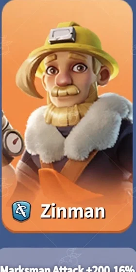 Zinman — Whiteout Survival Generation 1 Marksman hero